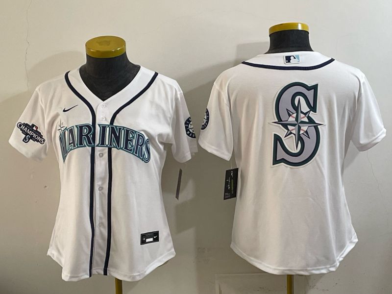 Youth 2026 Seattle Mariners Blank White Game Nike MLB Jersey style 0016